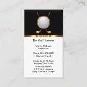 高級ゴルフ練習縦名刺 名刺 (正面)