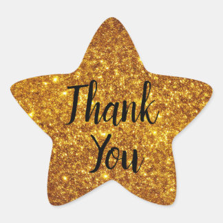 高級ゴールデンブラウン 星シール