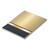 高級ゴールデンブラックパーソナライズされた ノートパッド (回転)