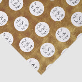 高級ゴールドフォイルビジネスロゴ包装ブランド 薄葉紙 (詳細)