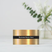 高級ゴールドフォイルルックビジネスカードデザイン 名刺 (スタンド正面)