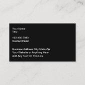 高級ゴールドフォイルルックビジネスカードデザイン 名刺 (裏面)