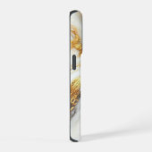 高級ゴールド大理石 パーソナライズ iPhone ケース (右側面)