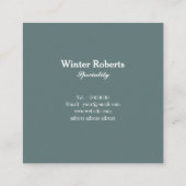 高級シック金ゴールドグリッターマーブル名刺 スクエア名刺 (裏面)