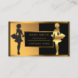 高級ショッピングファッションテキストの追加 名刺