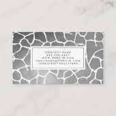 高級シルバーパターン 名刺 (裏面)