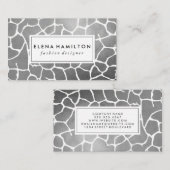 高級シルバーパターン 名刺 (正面/裏面)