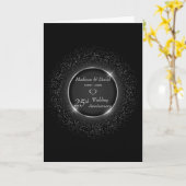 高級シルバーフレきらめくームカード カード (黄色い花)