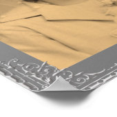 高級シルバ縁どーフレームカスタムフォトポスター ポスター (角)