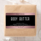 高級シンプルタイポグラフィブモダンラックピンク ラベル (インサイチュ)