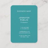 高級シンプルテンプレートトレンドカラーズプレミアムパール 名刺 (裏面)