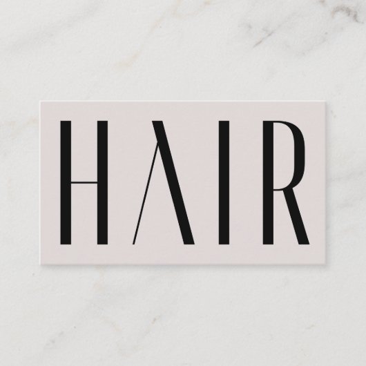高級シンプルヘアの気に後の拡張気に管 名刺 (正面)