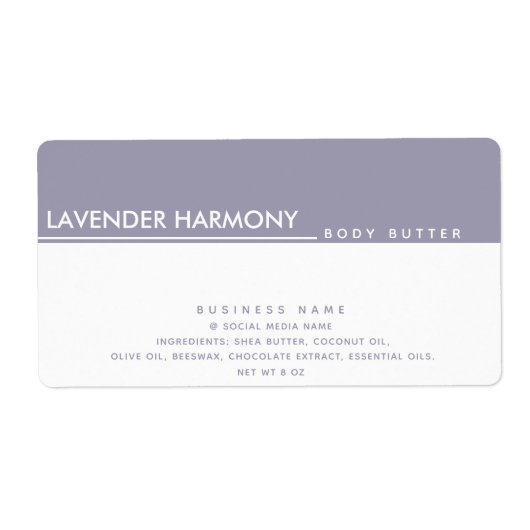 高級シンプルモダンタイポグラフィ ラベル (正面)