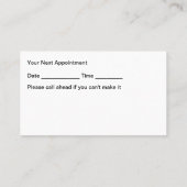 高級シンプル爪、 ネイルマニキュア美しい名刺 名刺 (裏面)