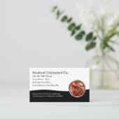 高級シーフードレストランとディストリビューター 名刺 (スタンド正面)