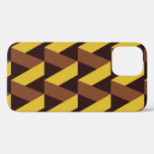 高級シームレスジグザグ線 Case-Mate iPhoneケース (裏面 (横))
