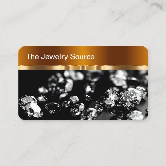 高級ジュエリーデザイナーリテールストア 名刺 (正面)