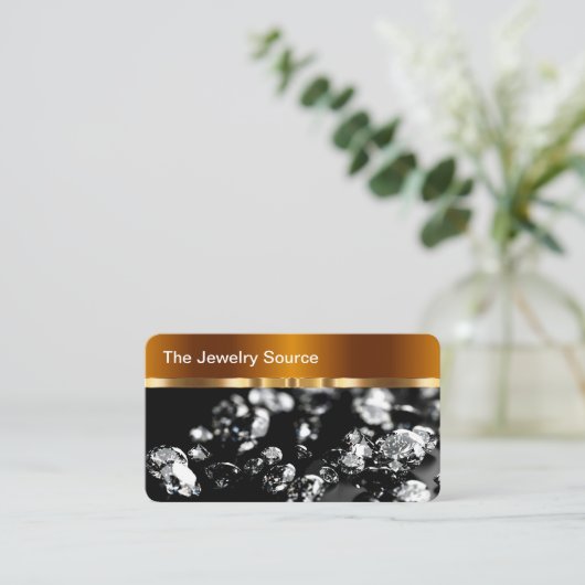 高級ジュエリーデザイナーリテールストア 名刺 (スタンド正面)