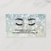 高級スイートシルバースパークリメイクアップビジネスカード 名刺 (裏面)