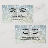 高級スイートシルバースパークリメイクアップビジネスカード 名刺 (正面/裏面)