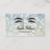 高級スイートシルバースパークリメイクアップビジネスカード 名刺 (正面)