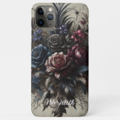 高級スタイリッシュバラファインアートボタニカル絵を描ズ Case-Mate iPhoneケース (裏面)