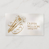 高級スタイリッシュメイクアップブラシとパレット 名刺 (正面)