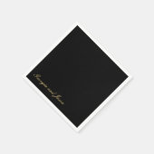 高級スタイリッシュモダンスタイル結婚紙 スタンダードカクテルナプキン (角)