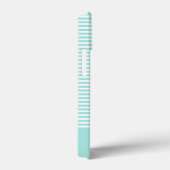 高級ストライプハートモノグラムのトレンディー Case-Mate iPhoneケース (裏面 / 右)