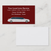 高級ストレッチリムジンサービス名刺 名刺 (正面/裏面)