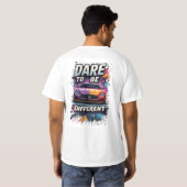 🔥 高級スポーツカーの落書きモチベーションスタイル Tシャツ (裏面フル)