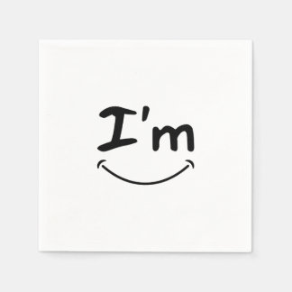 高級スマイル紙ナプキン スタンダードカクテルナプキン