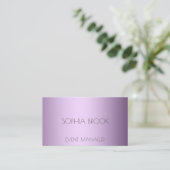 高級スミパーソナライズされたレット金属箔 名刺 (スタンド正面)