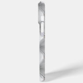 高級ソフトグレー フェイクベルベット Case-Mate iPhoneケース (裏面 / 左)