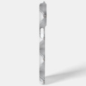 高級ソフトグレー フェイクベルベット Case-Mate iPhoneケース (裏面 / 右)