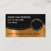 高級タクシーの運転手の輸送の名刺 名刺 (正面)