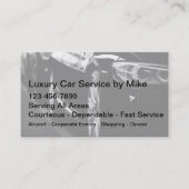 高級タクシーサービス高級運輸事業 名刺 (正面)