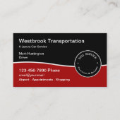 高級タクシー高級車サービスの名刺 名刺 (正面)