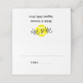 高級テニステーマ結婚のテーブル座席表 プレイスカード (外部開封)