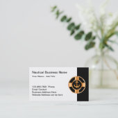 高級テーマ航海のボートいかり 名刺 (スタンド正面)