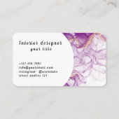 高級デザイナー名刺 名刺 (裏面)