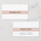 高級デザインモダンプエレガントラン会社 名刺 (正面/裏面)