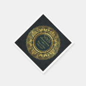 高級デザイン結婚50周年 スタンダードカクテルナプキン (角)