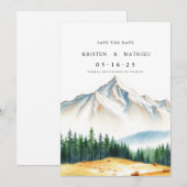 高級デジタルマウンテン セーブザデート (正面/裏面)