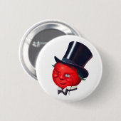 高級トマト 缶バッジ (正面&裏面)