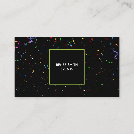 高級トレンディーイベントプランナー名刺 名刺 (正面)