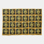 高級トレンディーエレガントフローラ キッチンタオル (横)