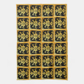 高級トレンディーエレガントフローラ キッチンタオル (縦)