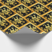 高級トレンディーエレガントフローラ ラッピングペーパー (角)