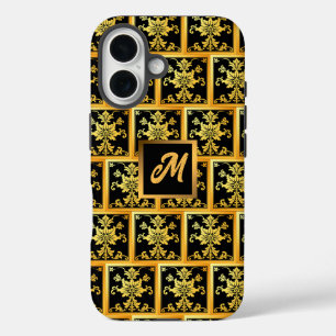 高級トレンディーエレガントフローラ iPhone 16ケース